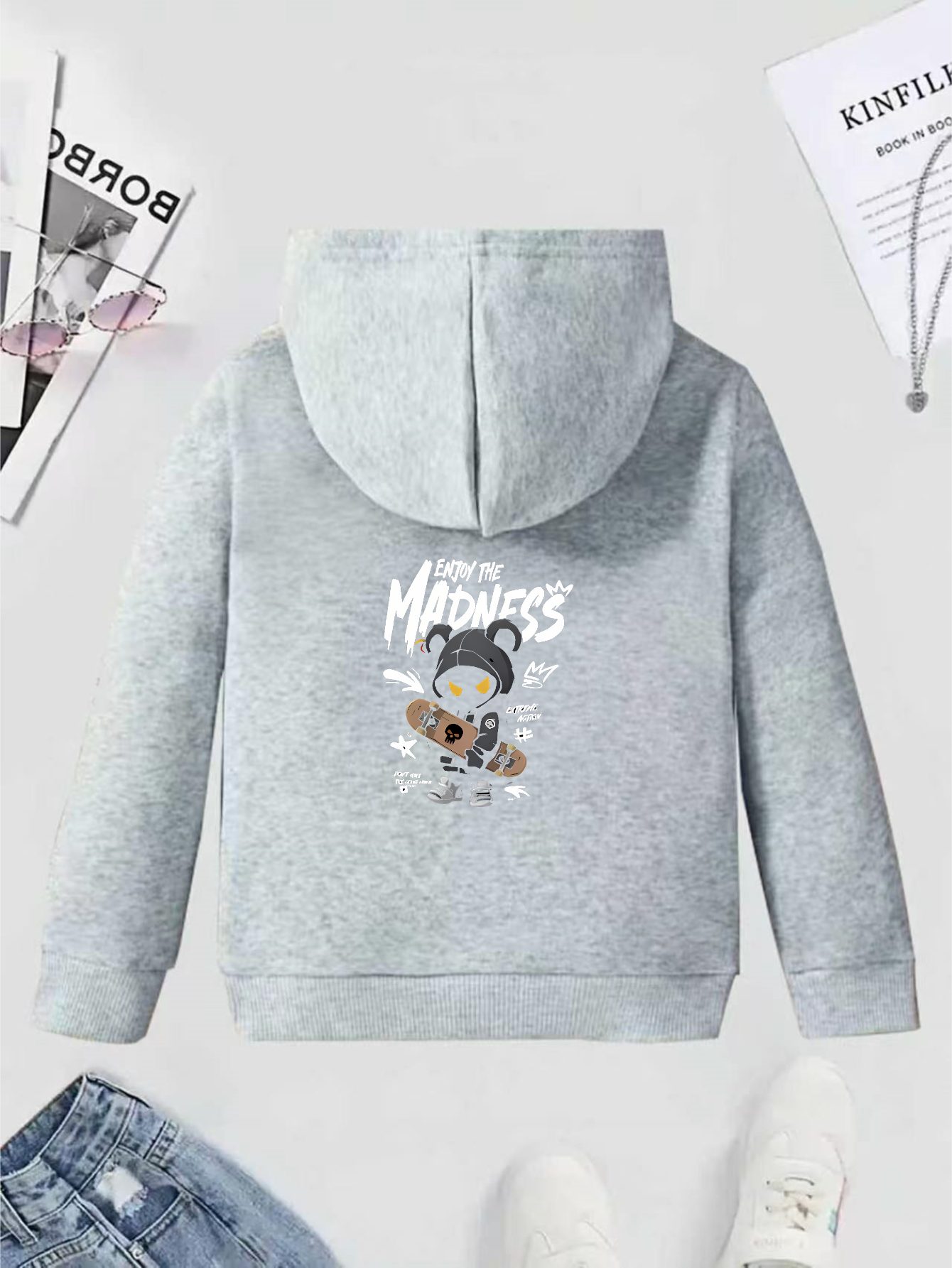 Boys' Fashion Hoodie: A Loose- - Anime Merch Hoodie ulasan dan harga