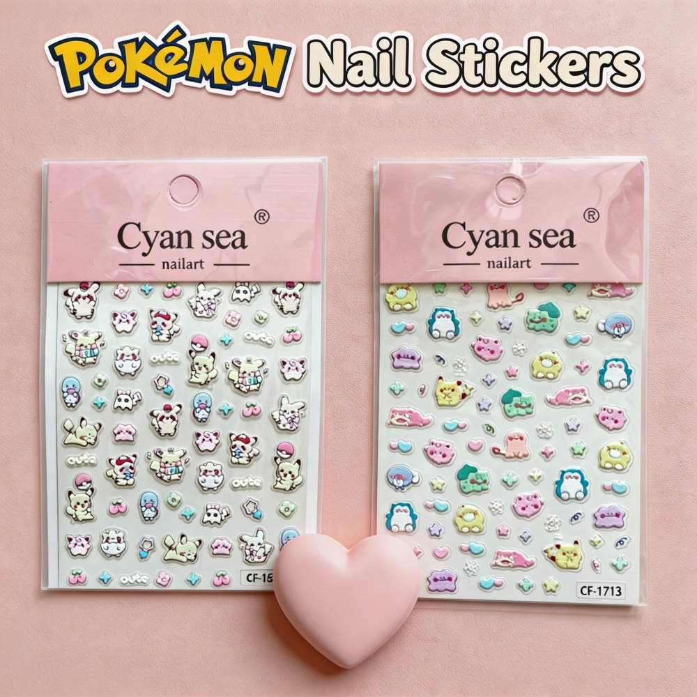 Kawaii Pokémon Pikachu Nail Ar - Anime Merchandise Nepal ulasan dan harga