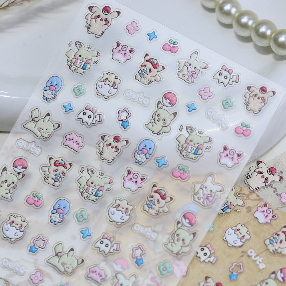 Kawaii Pokémon Pikachu Nail Ar - Anime Merchandise Nepal ulasan dan harga