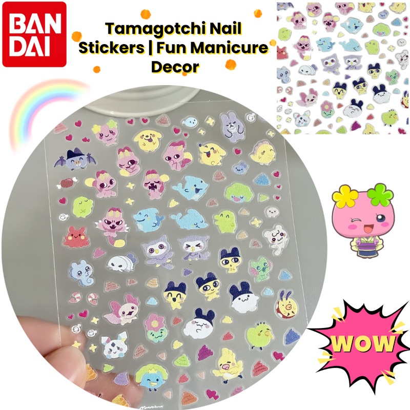 Tamagotchi Anime Cute Nail Art - Anime Merchandise Nepal ulasan dan harga