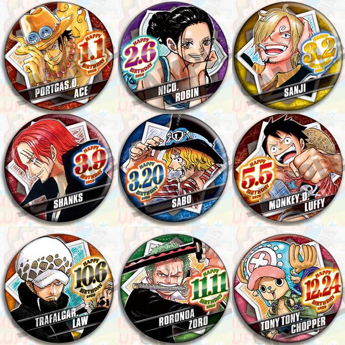 One Piece Anime Badge Set Offi - Luffy Anime Merchandise ulasan dan harga