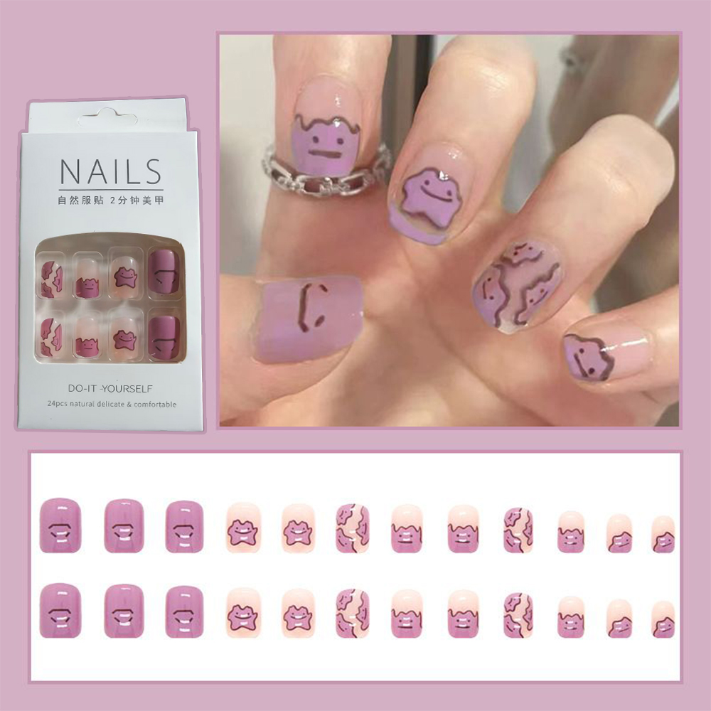 Pokemon Ditto Nail Art Sticker - Anime Merchandise Nepal ulasan dan harga