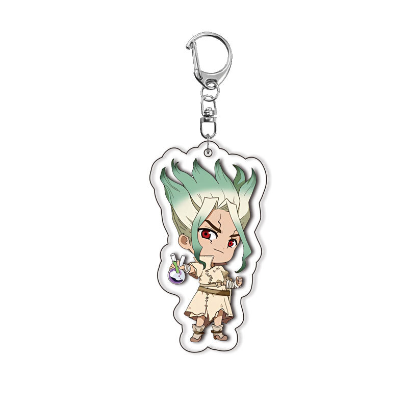 Dr Stone Senku Ishigami Kohaku - Anime Merchandise Keychains ulasan dan harga