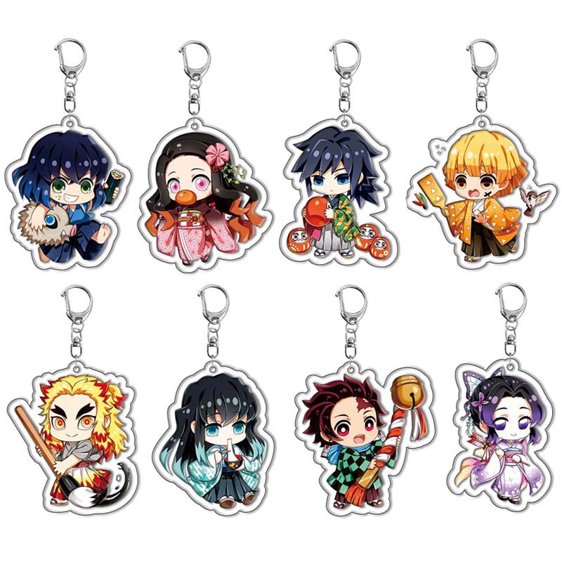 New Demon Slayers Kamado Tanji - Anime Merchandise Keychains ulasan dan harga