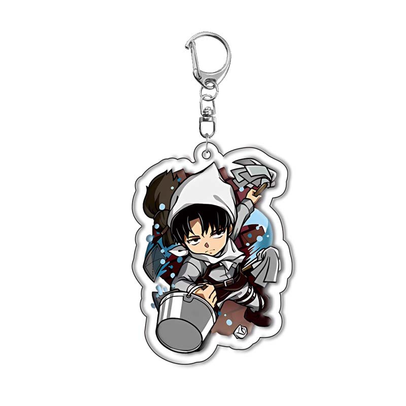 Attack on Titan Keychain Acryl - Anime Merchandise Keychains ulasan dan harga