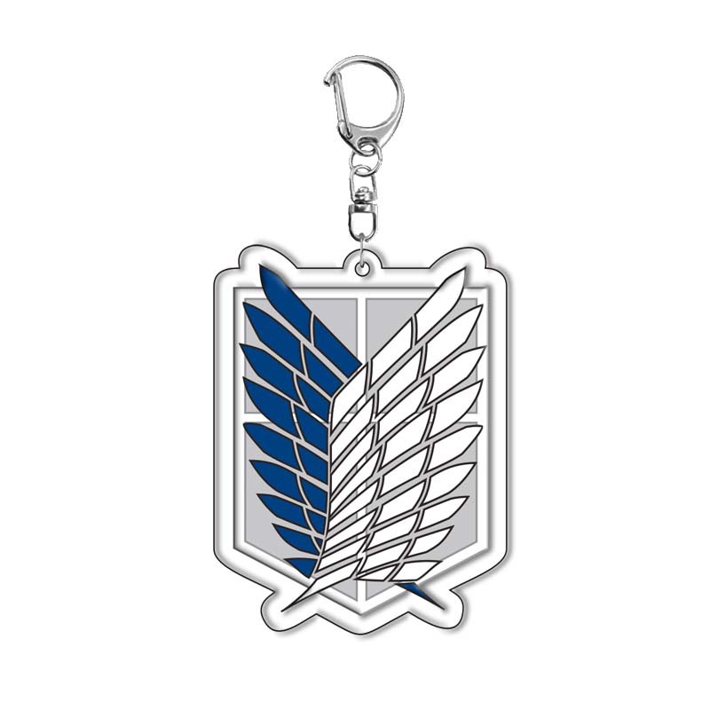 Attack on Titan Keychain Acryl - Anime Merchandise Keychains ulasan dan harga