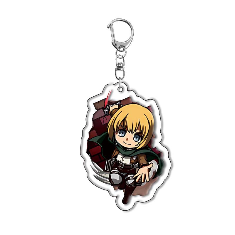 Attack on Titan Keychain Acryl - Anime Merchandise Keychains ulasan dan harga