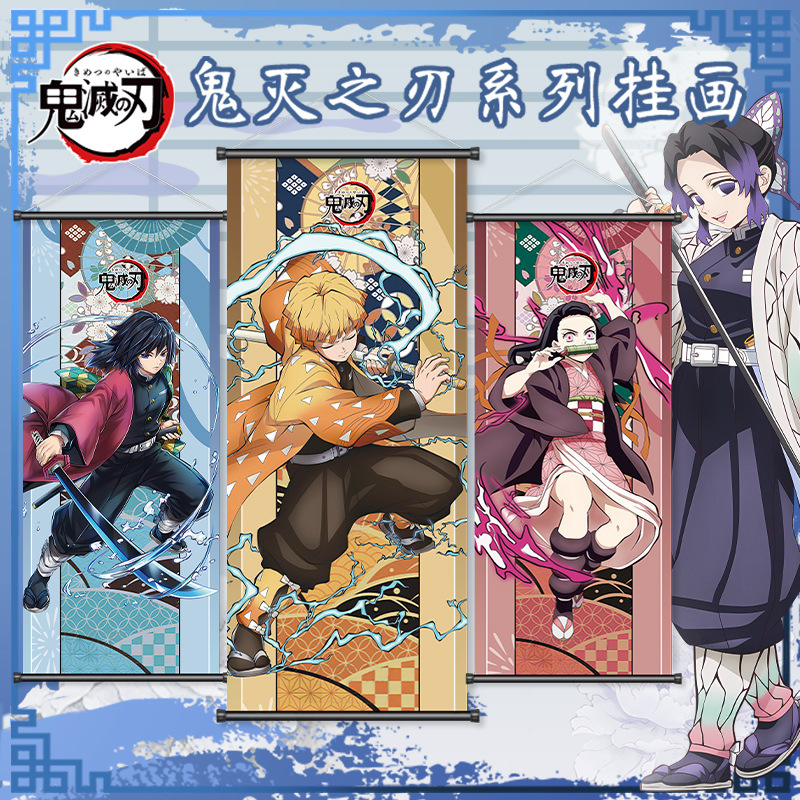 Demon Slayer Wall Scroll Nezuk - Anime Convention Merchandise ulasan dan harga