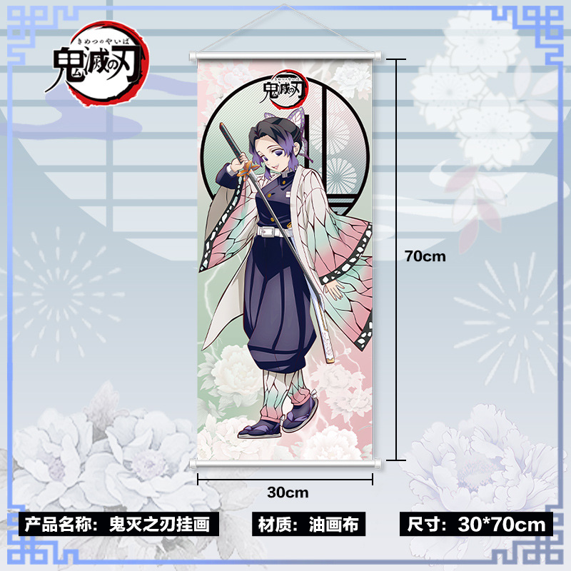 Demon Slayer Wall Scroll Nezuk - Anime Convention Merchandise ulasan dan harga