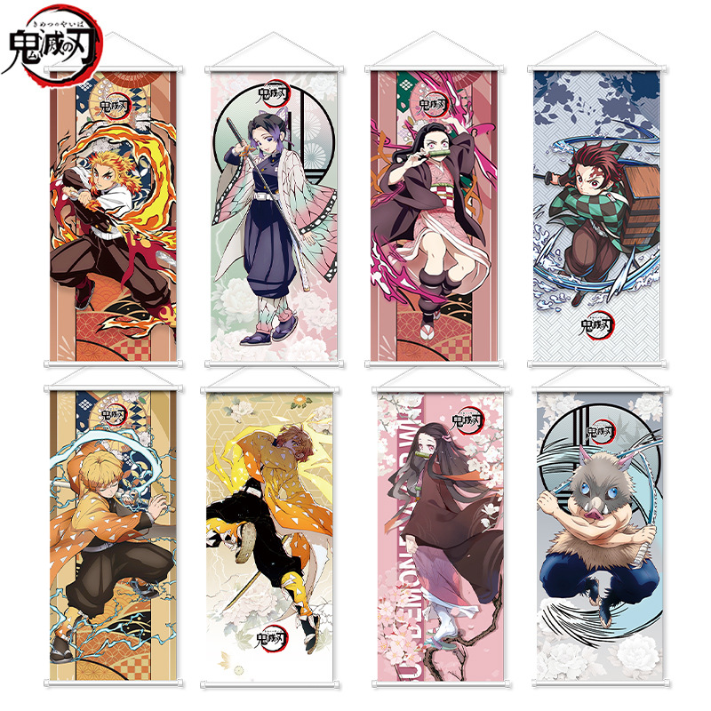 Demon Slayer Wall Scroll Nezuk - Anime Convention Merchandise ulasan dan harga