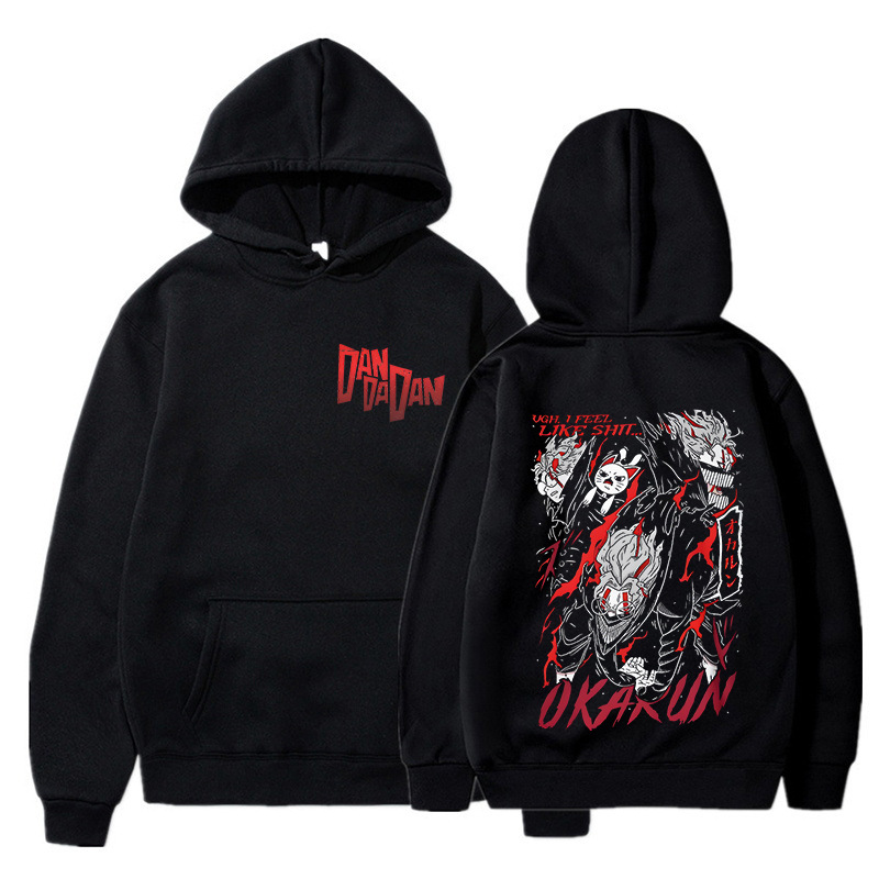 Dandadan Ayase Momo Okarun Gra - Anime Merch Hoodie ulasan dan harga