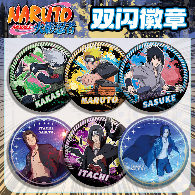 Naruto Sasuke Kakashi Double F - Anime Convention Merchandise ulasan dan harga