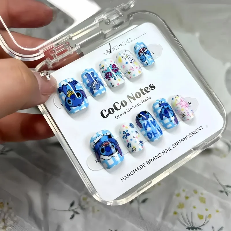 Disney Stitch Fake Nails Cute  - Anime Merchandise Nepal ulasan dan harga