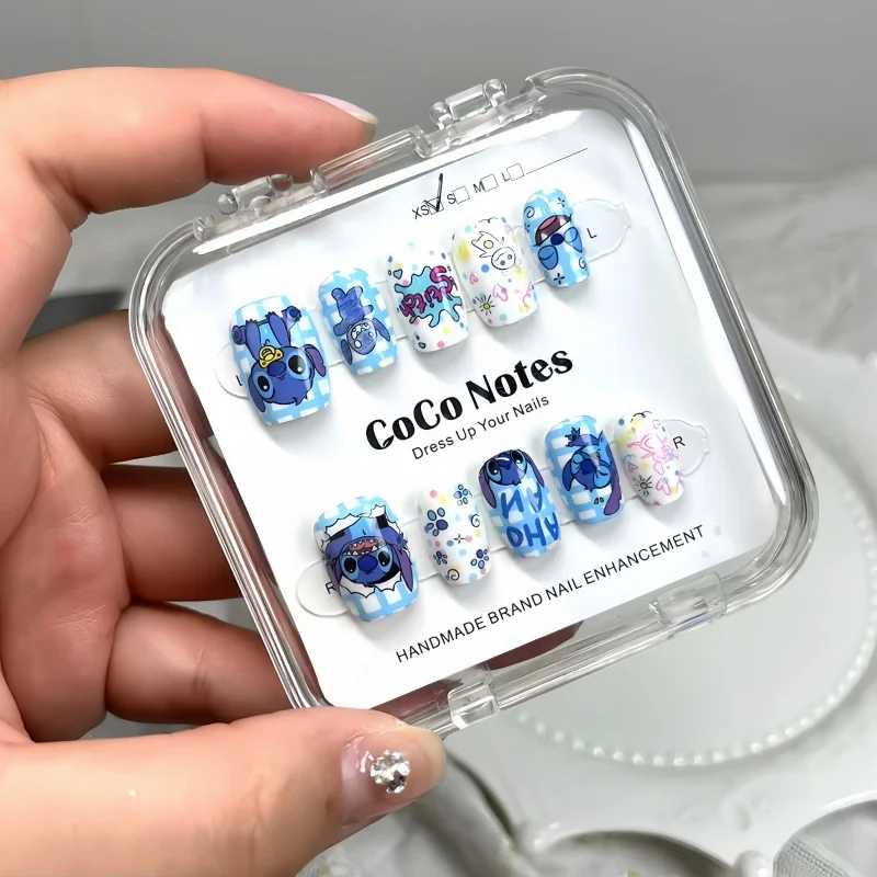 Disney Stitch Fake Nails Cute  - Anime Merchandise Nepal ulasan dan harga