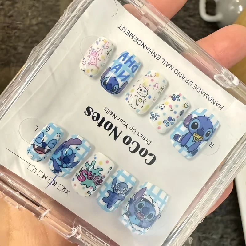 Disney Stitch Fake Nails Cute  - Anime Merchandise Nepal ulasan dan harga