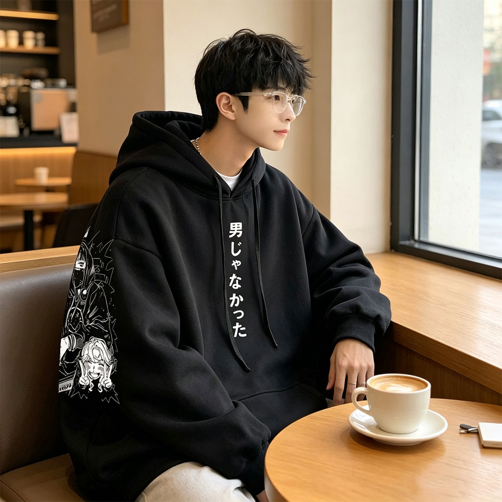 Anime The Guy She Was Interest - Anime Merch Hoodie ulasan dan harga