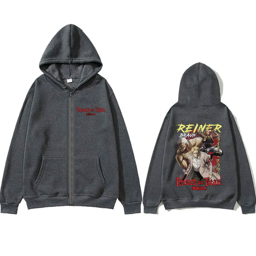 Anime Attack on Titan Reiner B - Anime Merch Hoodie ulasan dan harga