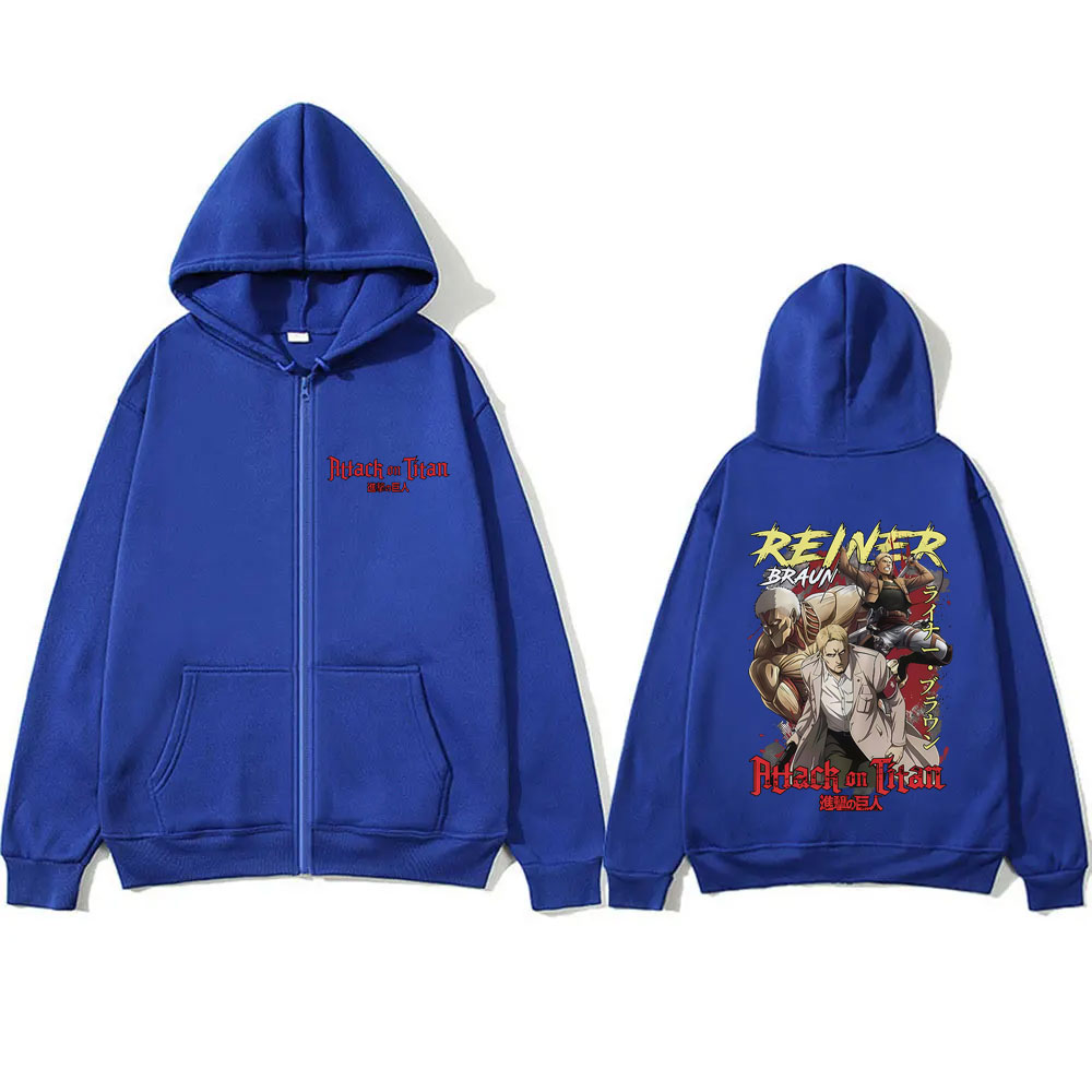 Anime Attack on Titan Reiner B - Anime Merch Hoodie ulasan dan harga
