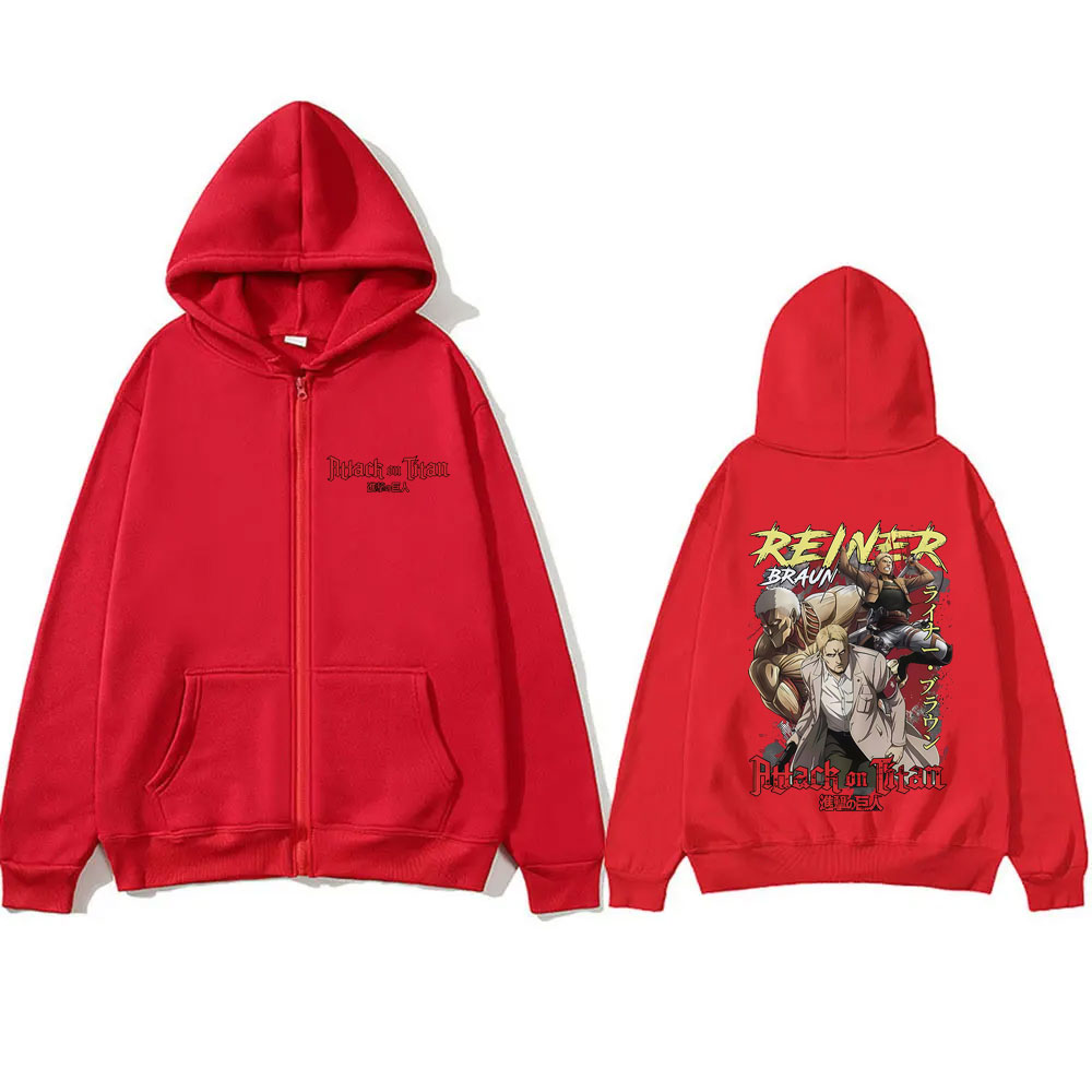 Anime Attack on Titan Reiner B - Anime Merch Hoodie ulasan dan harga