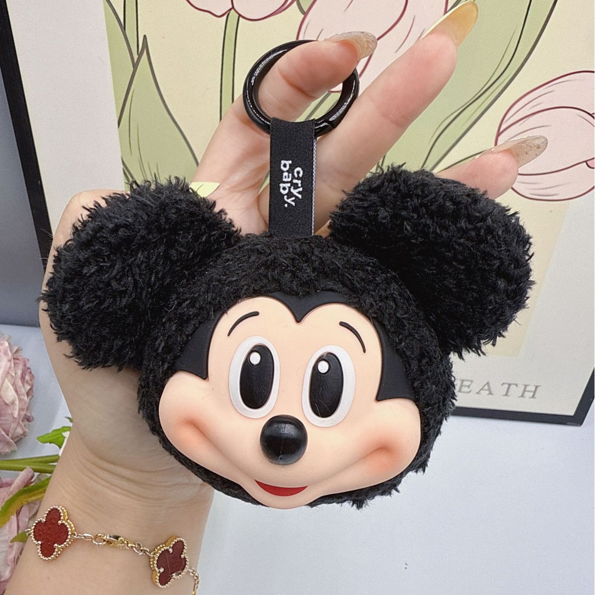 Mickey Minnie Plush Doll Keych - Anime Merchandise Keychains ulasan dan harga