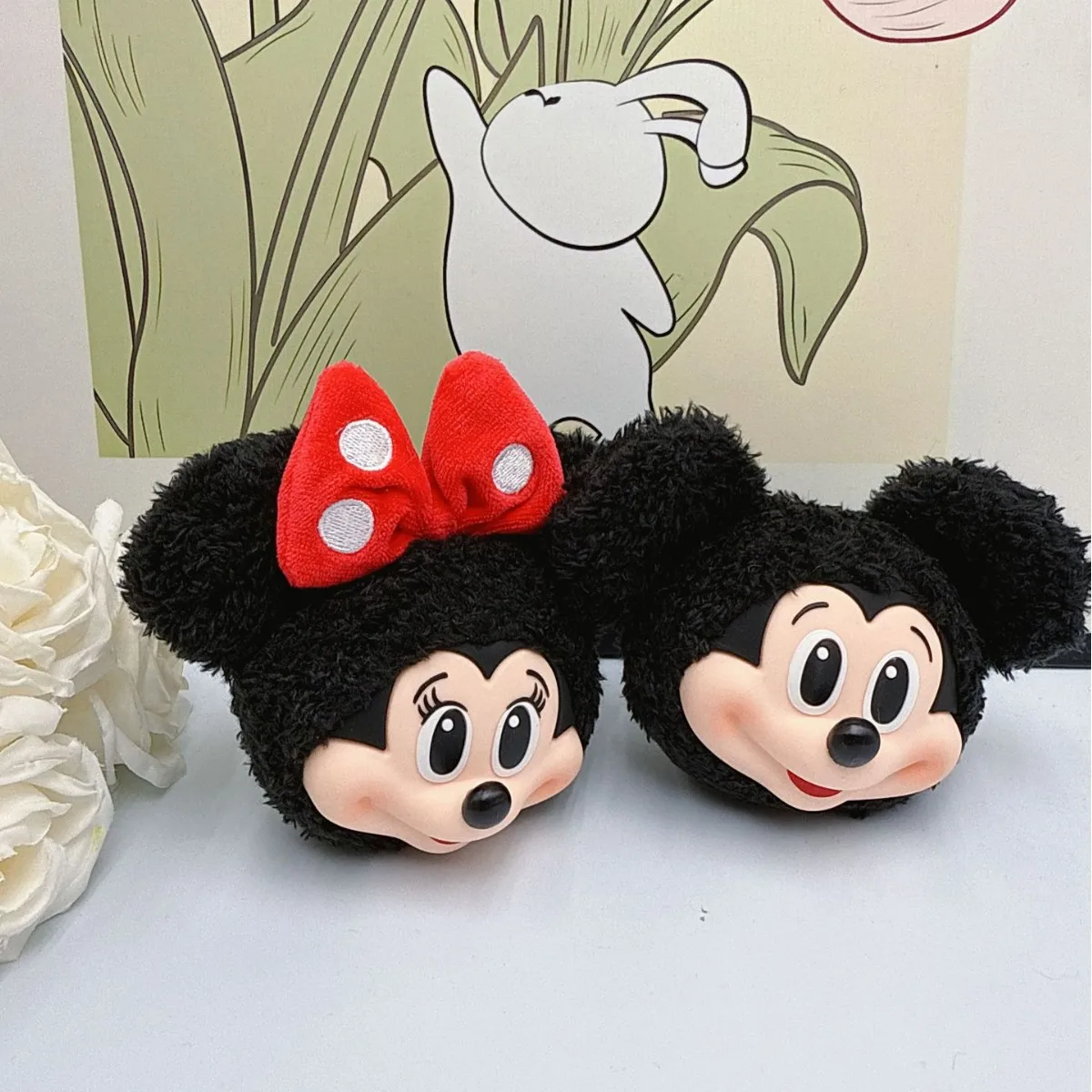Mickey Minnie Plush Doll Keych - Anime Merchandise Keychains ulasan dan harga