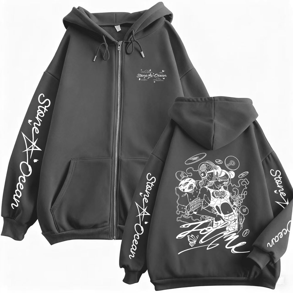 Anime Jojo Bizarre Adventure J - Anime Merch Hoodie ulasan dan harga