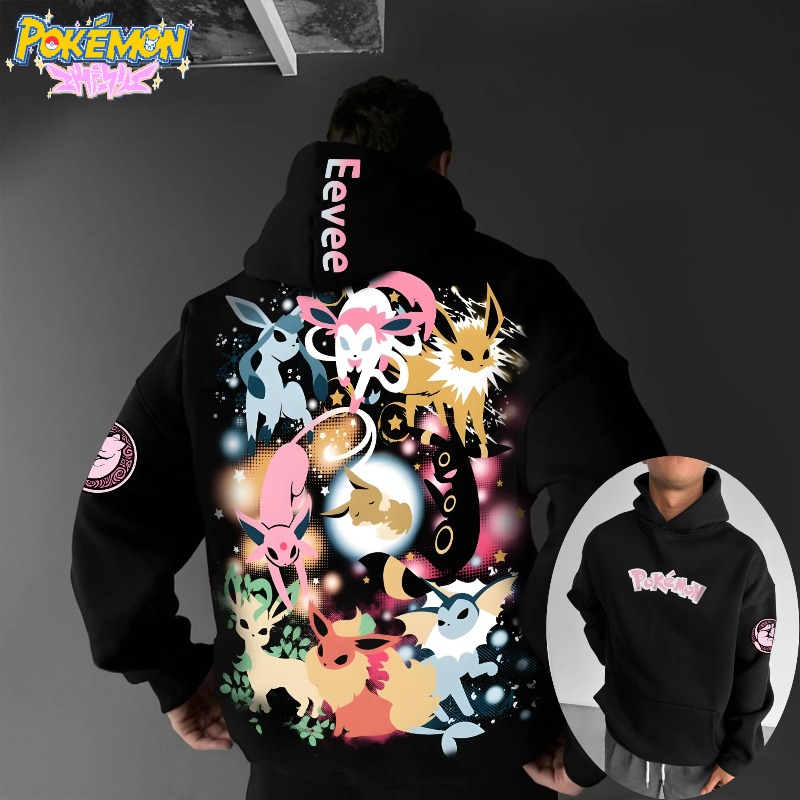 2025 Pok É Mon Classic Charact - Anime Merch Hoodie ulasan dan harga
