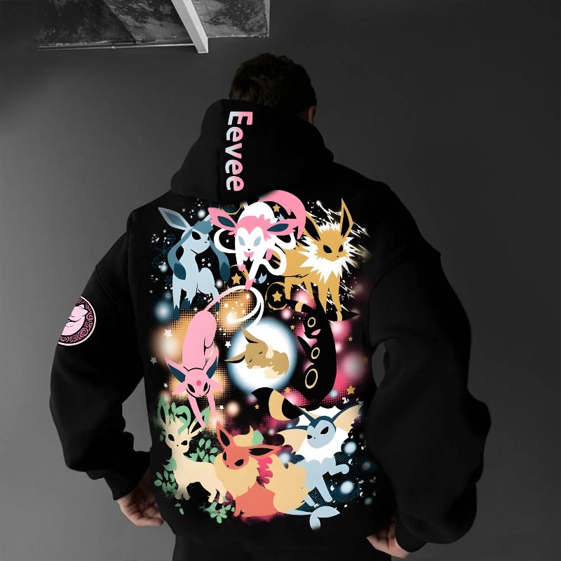2025 Pok É Mon Classic Charact - Anime Merch Hoodie ulasan dan harga