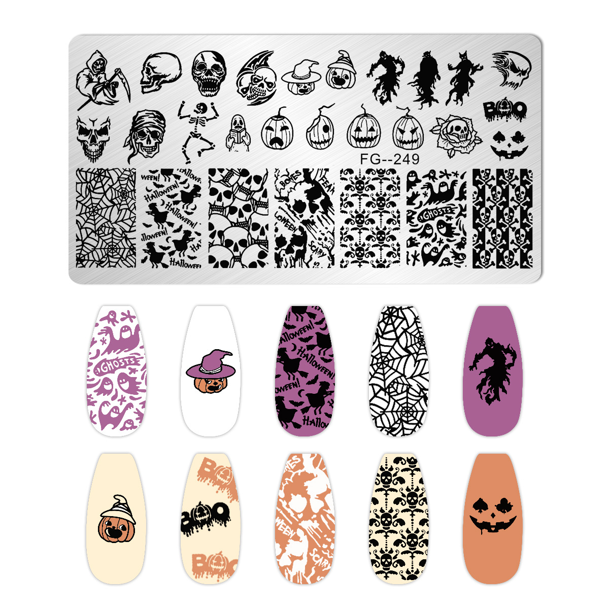Cartoon Halloween Nail Art Sta - Anime Merchandise Nepal ulasan dan harga